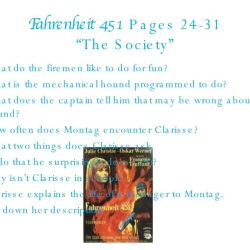 Questions for fahrenheit 451 part 1