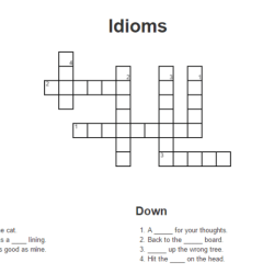 Words in an analogy crossword