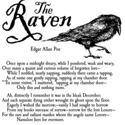 Edgar allan poe's the raven worksheet