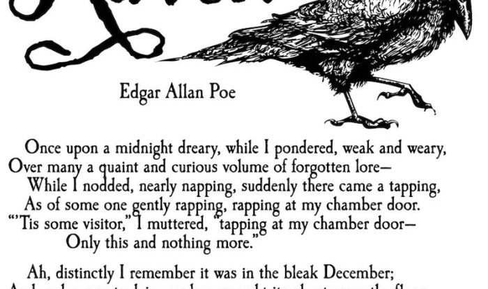 Edgar allan poe's the raven worksheet