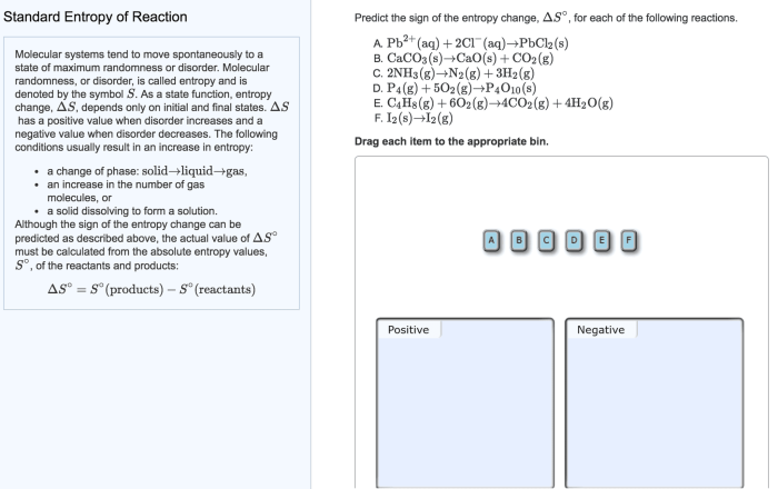 Calculate the entropy of each of the following states.