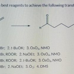 Select the appropriate reagents to achieve the synthetic transformation shown